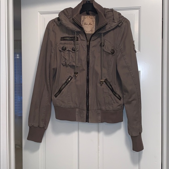 guess military jacket womens